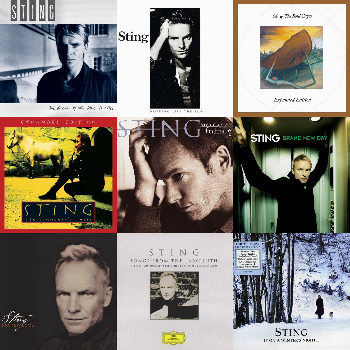 【极yue无损音源】sting斯汀无损全集24bit黑胶 44.1共61张专辑