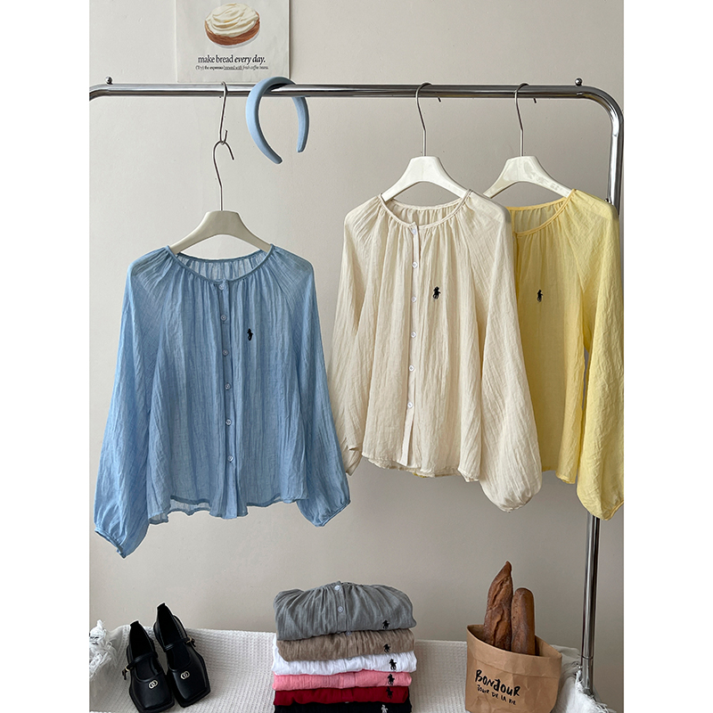 洋气日韩系氛感显瘦百搭防晒衬衫