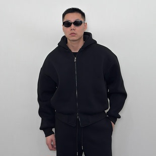 宽松廓形加厚运动外套 男短款 Roast lucky秋冬670g重磅连帽卫衣