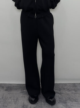 Roast lucky空气层直筒抽绳卫裤男款健身宽松运动休闲长裤vibe