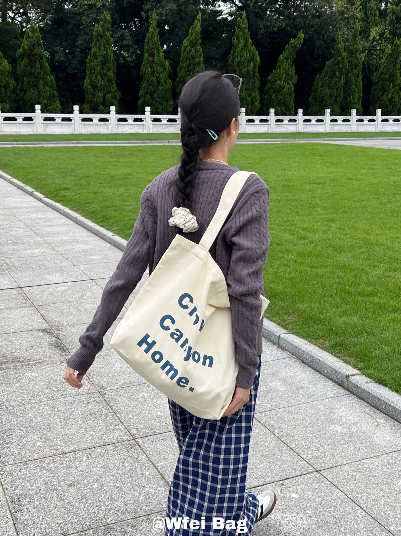 Wfei字母帆布包大容量托特单肩袋小众设计感包包ins风简约单肩包,箱包皮具/热销女包/男包,时尚帆布包,淘宝优惠券,粉丝福利购,淘宝优惠卷