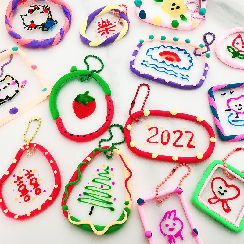 超轻粘土手作画进口免烤胶画儿童手工DIY材料包钥匙扣包包挂件,玩具/童车/益智/积木/模型,手工创意粘贴类,淘宝优惠券,粉丝福利购,淘宝优惠卷