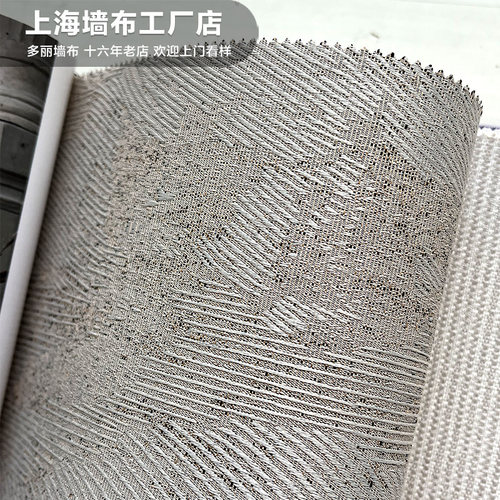 中古风客厅卧室背景墙布祥云肌理几何线条图腾壁布上门安装YSK-X2