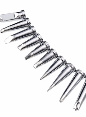 适用于Weller WSD81 WD1000 WSP80 WP80 LT焊台的10颗无铅烙铁头