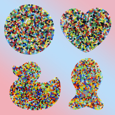 圆爱心鸭子小鱼硅胶玩具解压