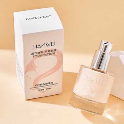 天微柔沙持久粉底液30ml自然清透