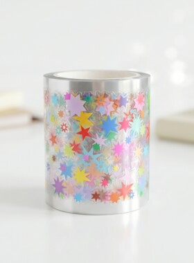 盐系手帐胶带PET和纸特油基础装饰胶带文艺清新冬日物语 糖果超甜