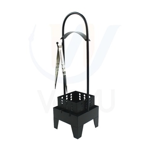 水烟壶水烟炭篮阿拉伯水烟具专用烟斗配件烟嘴四方篮子黑色手提篮