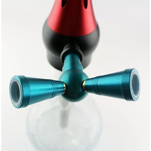 水烟壶配件阿拉伯水烟hookah转换器单管变双管分配器爆