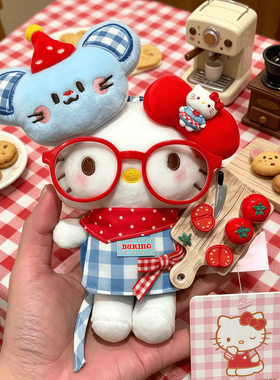 [正版]HelloKitty料理鼠王哈喽KT玩偶娃娃酷酷风公仔手作可爱kt猫