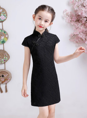女童改良旗袍2026新款新款女童汉服秋唐装演出服旗袍批发