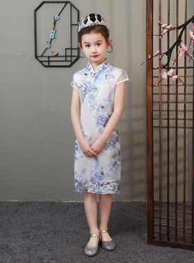 2026新款小女孩旗袍中式唐装公主裙儿童中国风连衣裙