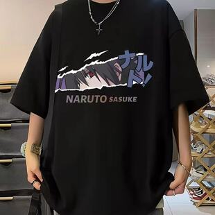 夏季男款T恤100%纯棉短袖300斤时尚百搭动漫卡通上衣薄款加肥加大