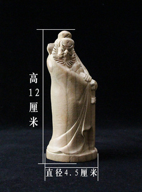 桃木钟馗天师摆件饰品