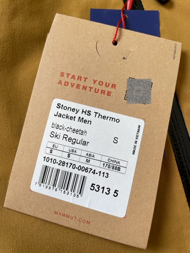 Маммут Stoney HS Thermo Menxiang мужская жесткая раковина хлопковая горнолыжная одежда