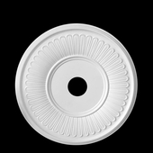 圆形欧式 水晶吊灯池塑料客厅天花板卧室风扇座灯盘装 饰遮盖造型