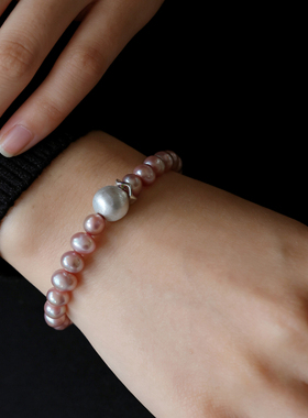 天然淡水珍珠手链小众高级感