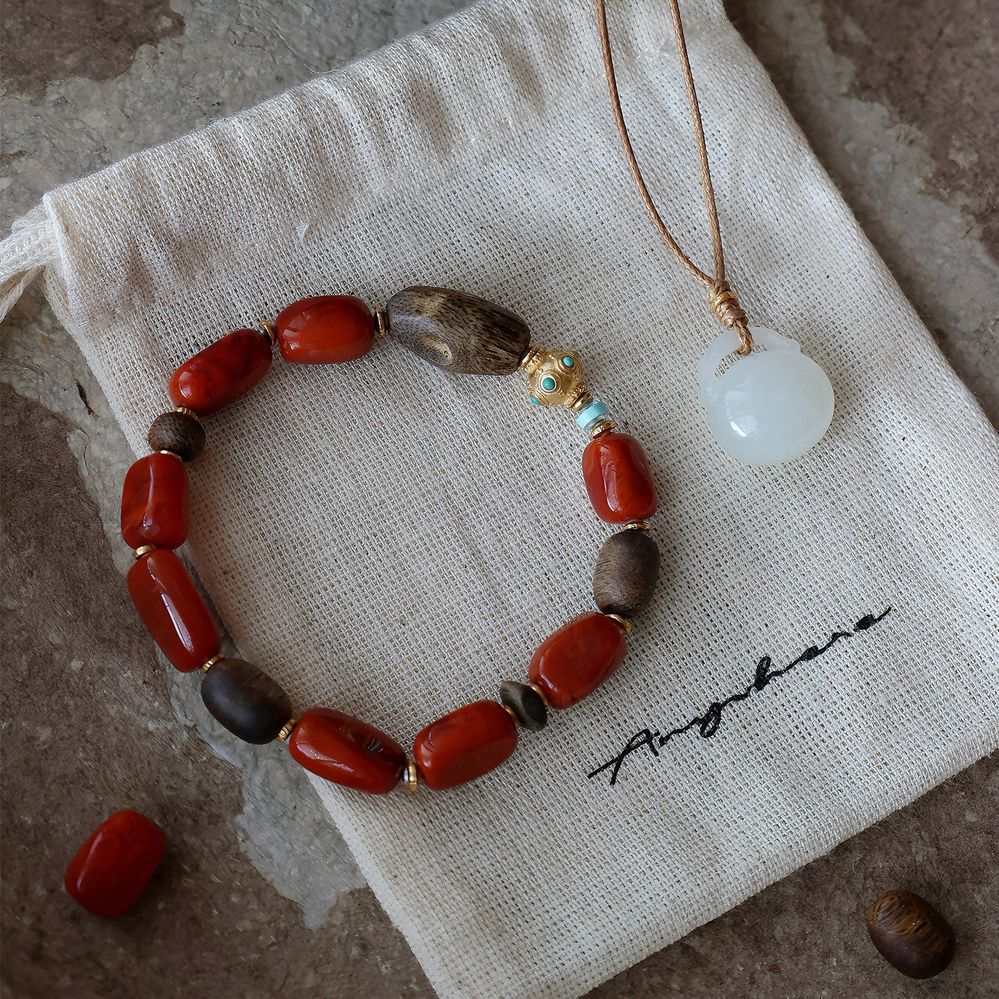 《锦年》天然满肉火焰纹随形川料南红奇楠沉香新年中式文玩手串,饰品/流行首饰/时尚饰品新,手饰/手串,淘宝优惠券,粉丝福利购,淘宝优惠卷