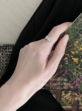 女纯银冷淡风精致闪烁