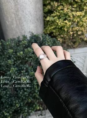 925银戒指ceroenmi树脂小众ins风