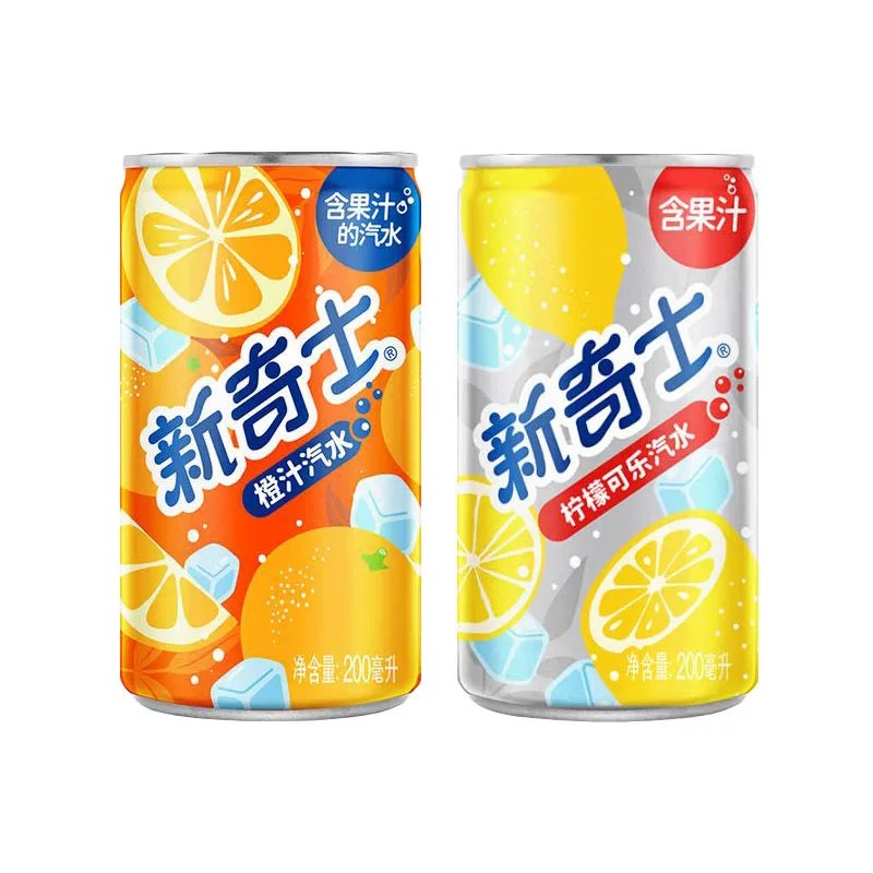 屈臣氏新奇士橙汁柠檬可乐汽水