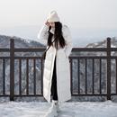 olleenuka90白鹅绒加长款 到脚踝羽绒服女加厚大学生雪乡东北旅游