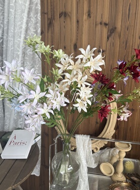 7叉兰花仿真花婚礼堂挑高花材