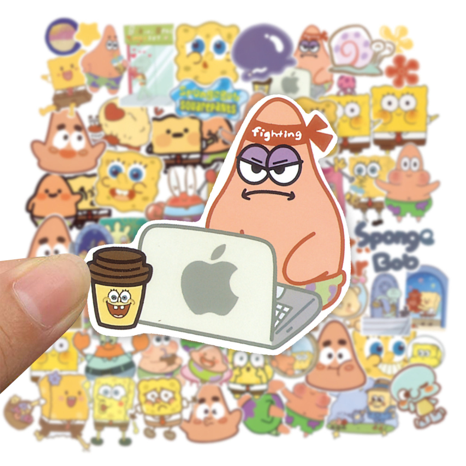 行李箱贴纸可爱宝宝派大星60张手机卡通海绵装饰贴画笔记本电脑