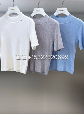 Jsister 2024秋季新款专柜正品休闲上衣短袖针织衫S431204037-569