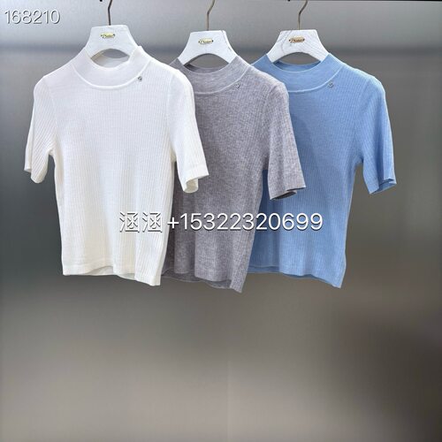 Jsister 2024秋季新款专柜正品休闲上衣短袖针织衫S431204037-569