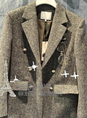 芮家RUIFAN-2024冬专柜正品深灰色外套RM90302009-2299