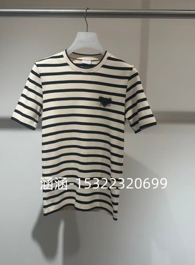 47折D家2025春款专柜正品浅黄色T恤2J1B305-999