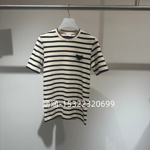 47折D家2025春款专柜正品浅黄色T恤2J1B305-999