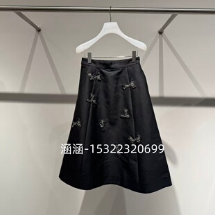黑色半裙2J1S322 2999 专柜正品 47折D家2025春款