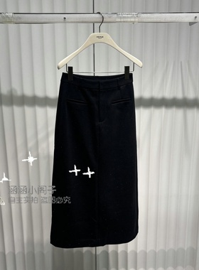 RB家2024冬新款专柜正品时尚高腰显瘦半身裙6L52Q64166-599