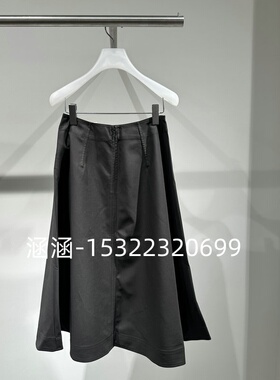 53折D家2025夏款专柜正品黑色长裙2J2S443-1599