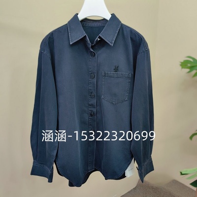 如缤RUBIN2025春正品长袖休闲衬衫上衣6A13C63516-759
