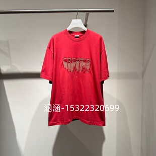 大红色T恤2J1B309 1099 专柜正品 47折D家2025春款