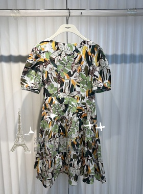 RB家2024秋新款专柜正碎花修身连衣裙6L31L61335-699