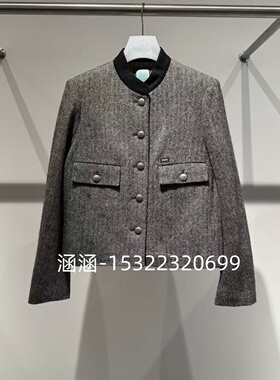 47折D家2025春款专柜正品中灰色外套2J1F441-2599