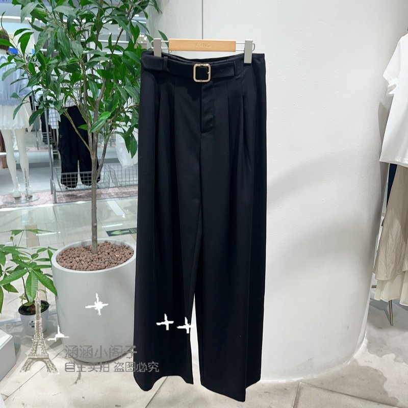 SING衣香家2025年秋季新款黑色长裤休闲裤阔腿裤150816103-799,女装/女士精品,休闲裤,淘宝优惠券,粉丝福利购,淘宝优惠卷