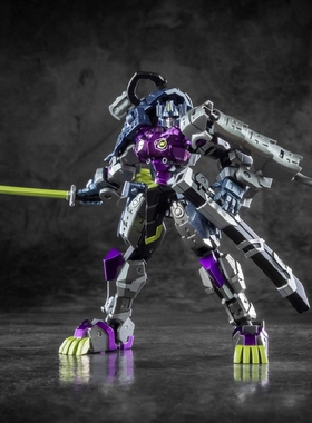 变形玩具 铁工厂 IronFactory IF EX-45M 紫色 镜像 白狮 小比例