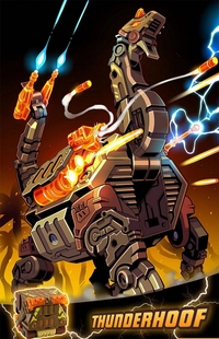 变形玩具 52TOYS 猛兽匣 雷蹄 腕龙 恐龙 动物 机甲 潮玩 模型