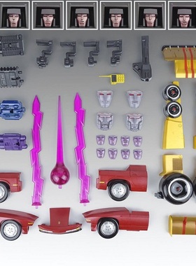 变形玩具 X-Transbots MX-12C X社 飞天虎 原色 组合升级配件包