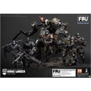 酸雨战争FAV-A132海堡温德 A133赤锖净化者 A134伞兵可动兵人模型