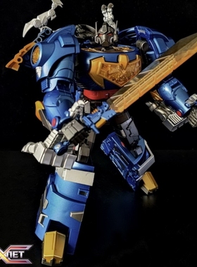 变形玩具 Planet X PX-C04B 机器恐龙 钢索 G2 蓝色 IDW造型 盒装