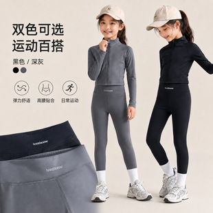 春季新款女童芭比裤韩版显瘦高腰瑜伽裤大码打底学生鲨鱼裤可外穿