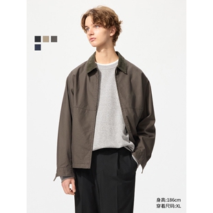 男装女装休闲拉链短茄克外套巴恩风翻领夹克478230 480827