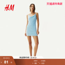 气质垂褶网纱背心吊带气质裙1291613 新款 HM女装 连衣裙2025年冬季