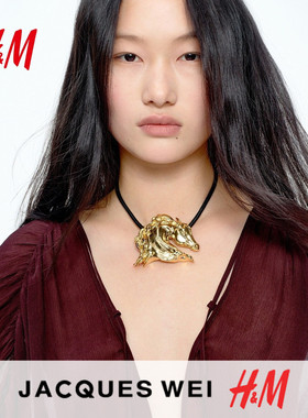 JACQUES WEI H&M女士2026春季新款配礼服时尚皮绳项链1334777